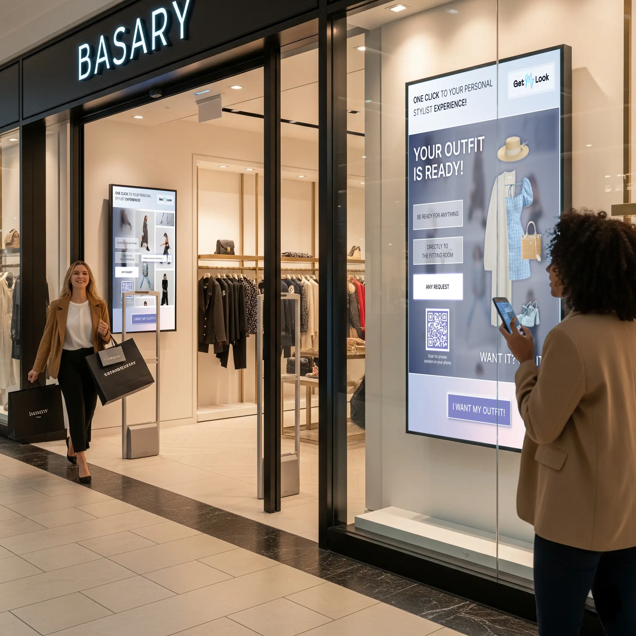 AI Stylist interface showcase